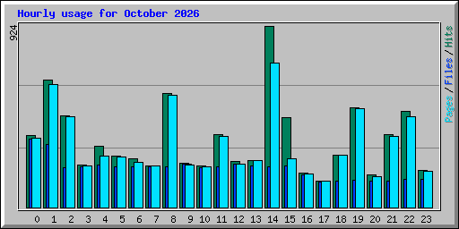 Hourly usage for October 2026